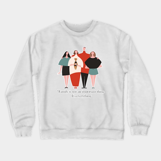 family Crewneck Sweatshirt by ART&LINES